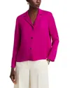 Theory Silk Button Up Blouse In Wildflower