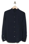 Theory Silk Button-up Shirt In Nctrn Way
