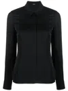 Theory Black Classic Fitted Shirt In Black