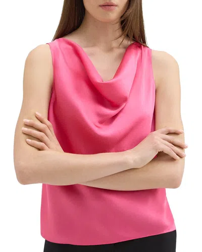 Theory Silk Cowl Top