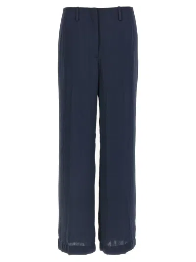 THEORY THEORY SILK EFFECT TROUSERS