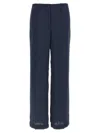 Theory Tailored High Waist Wide Leg Trousers