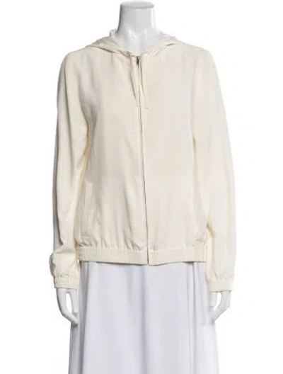 Pre-owned Theory Silk Evening Jacket In Neutral