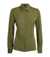 THEORY SILK FITTED SHIRT