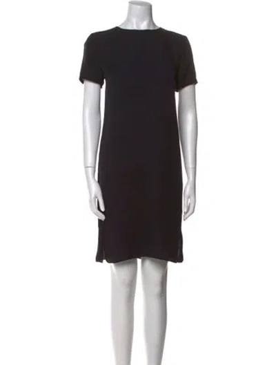 Pre-owned Theory Silk Knee-length Dress In Black