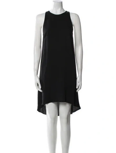 Pre-owned Theory Silk Knee-length Dress In Blue