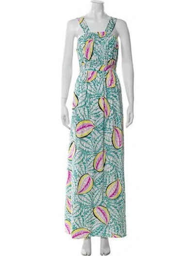 Pre-owned Theory Silk Long Dress In White