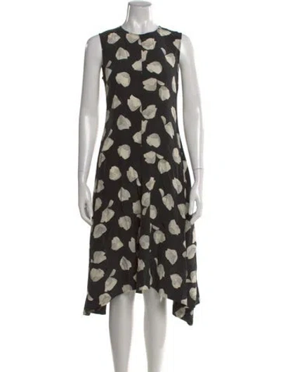 Pre-owned Theory Silk Midi Length Dress