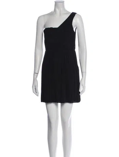 Pre-owned Theory Silk Mini Dress In Blue