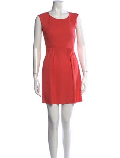 Pre-owned Theory Silk Mini Dress In Pink