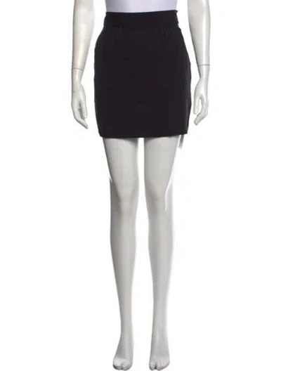 Pre-owned Theory Silk Mini Skirt W/ Tags In Black
