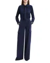 Theory Button-up Silk Shirt With Necktie In Nocturnal Way