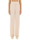 Theory Wide-leg Silk Pants With Comfortable Waistband