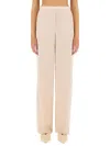 Theory Wide-leg Silk Pants With Comfortable Waistband