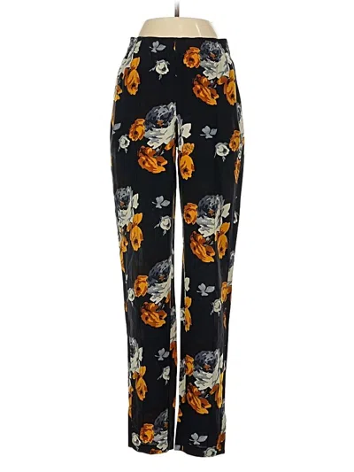 Pre-owned Theory Silk Pants In Black