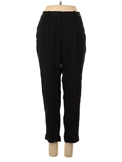 Pre-owned Theory Silk Pants In Black