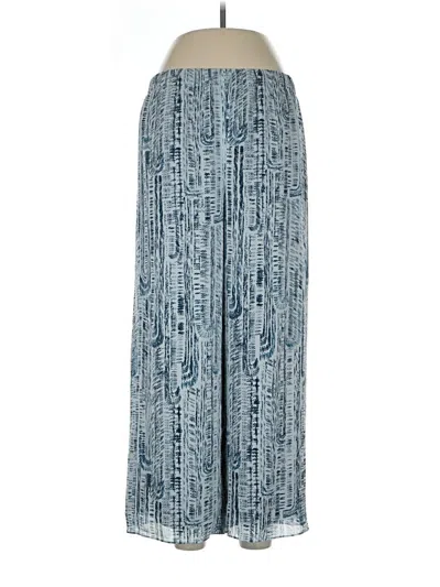Pre-owned Theory Silk Pants In Blue