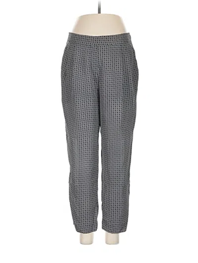 Pre-owned Theory Silk Pants In Gray