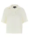 Theory Collared Silk Polo Shirt With Short Sleeves