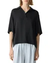 Theory Textured Popover Camp Shirt In Gold