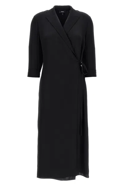 THEORY THEORY SILK SHIRT DRESS