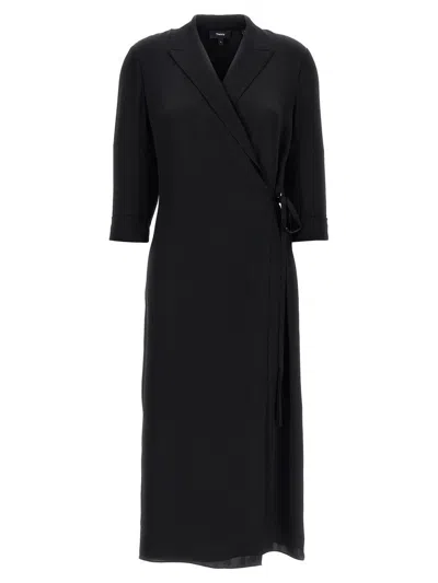 THEORY THEORY SILK SHIRT DRESS