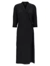 Theory Silk Shirt Dress Dresses Black