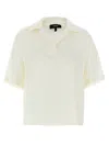 Theory Collared Silk Polo Shirt With Short Sleeves