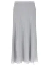 Theory Flowy Silk Skirt With Silhouette