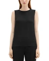 Theory Silk Sleeveless Top In Black