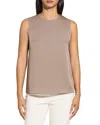 Theory Merino Wool Knitted Top In Walnut