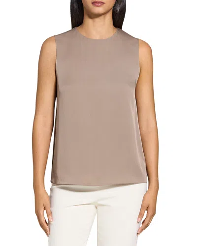 THEORY SILK SLEEVELESS TOP