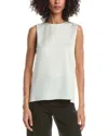 Theory Silk Straight Shell In Gray