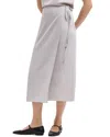 Theory 'tie Wrap' High Waist Midi Skirt