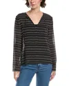Theory Silk Top In Black