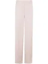 Theory Silk Trousers In Pink