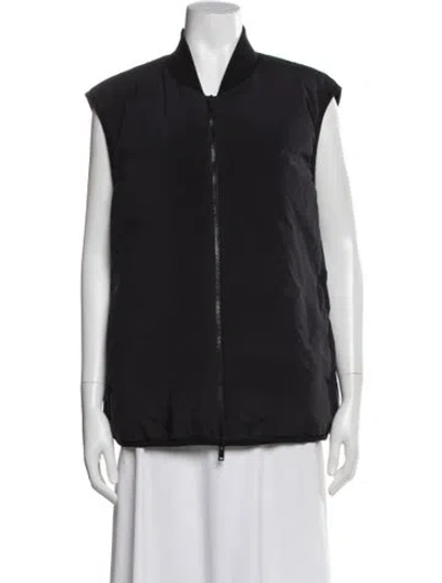 Pre-owned Theory Silk Vest In Blue