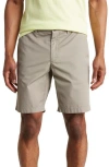 Theory Sillar Zaine Cotton Shorts In Wasabi/white
