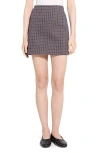 Theory Simple Knit A-line Miniskirt In White