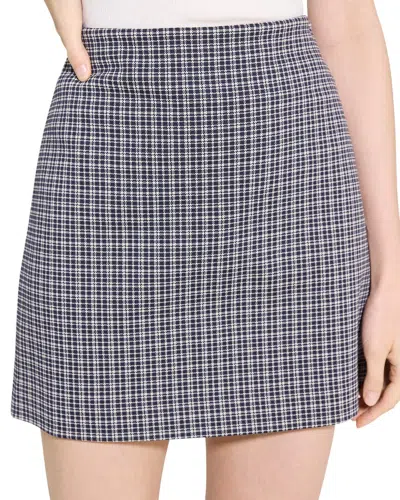 Theory Simple Mini Skirt In Gray