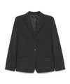 Theory Single-breasted Blazer In Black