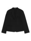 Theory Carissa Stretch Wool Classic Suit Jacket In Black