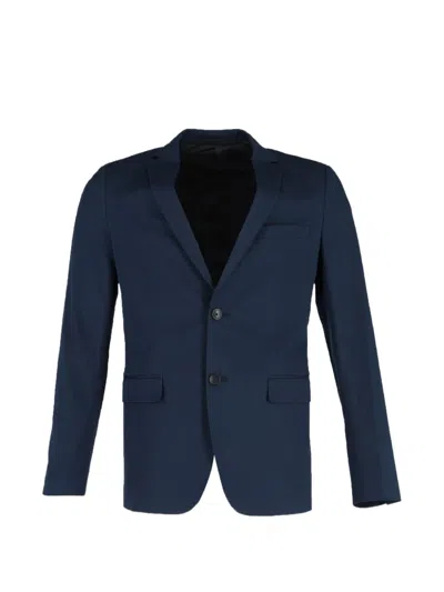 Pre-owned Theory Single-breasted Blazer In Blue