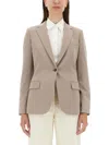 Theory Staple Blazer And Suits Beige In Dove