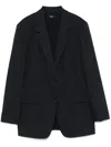 Theory Single-breasted Blazer In Grey