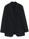 Theory Single-breasted Blazer In Grey