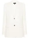 Theory Admiral Crepe Relaxed Blazer Jacket In Neutrals