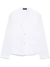 Theory Single-breasted Blazer In White