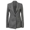 Theory Single-breasted Plaid Slim-fit Blazer In Grey Wool In Grey