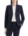 Theory Single Breasted Slim Fit Blazer In Deep Navy